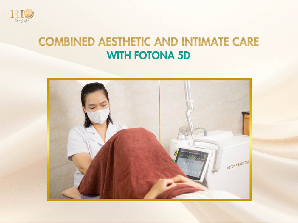 Combined aesthetic and intimate care with technology Fotona 5D laser CO2 fractional.