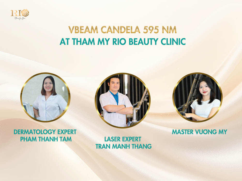 Leading dermatology and laser specialists operating Vbeam Candela 595nm at Tham My Rio Beauty Clinic