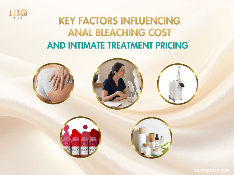 Five key factors influencing anal bleaching cost including laser technology consultation and topical products