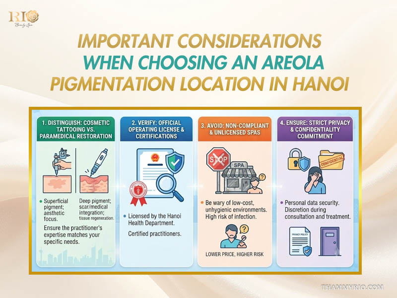 Key considerations for choosing areola tattooing near me in Hanoi