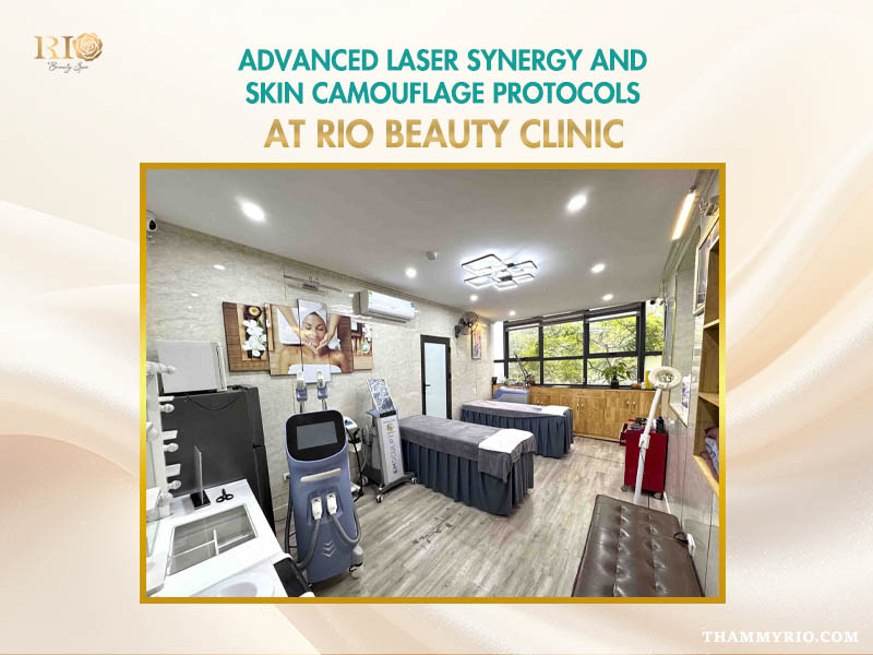 Modern treatment room for laser synergy and skin camouflage protocols at Rio Beauty Clinic.
