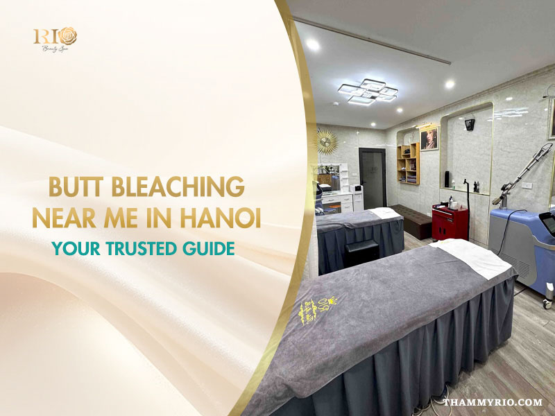 Modern spa room for butt bleaching near me in Hanoi at Rio Beauty Clinic