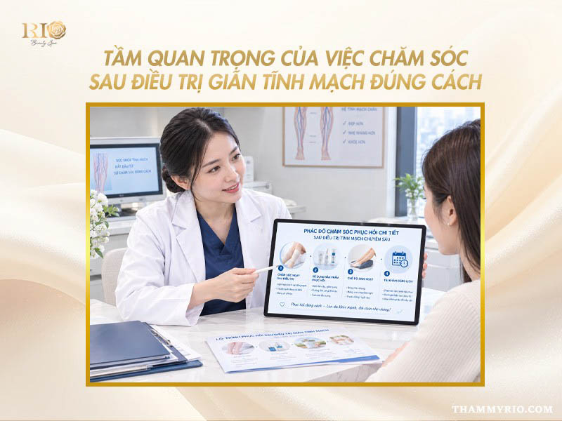 Chuyên gia tư vấn quy trình chăm sóc sau điều trị giãn tĩnh mạch đúng cách.