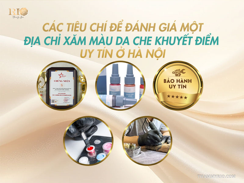 Các tiêu chí đánh giá một địa chỉ xăm màu da uy tín tại Hà Nội.