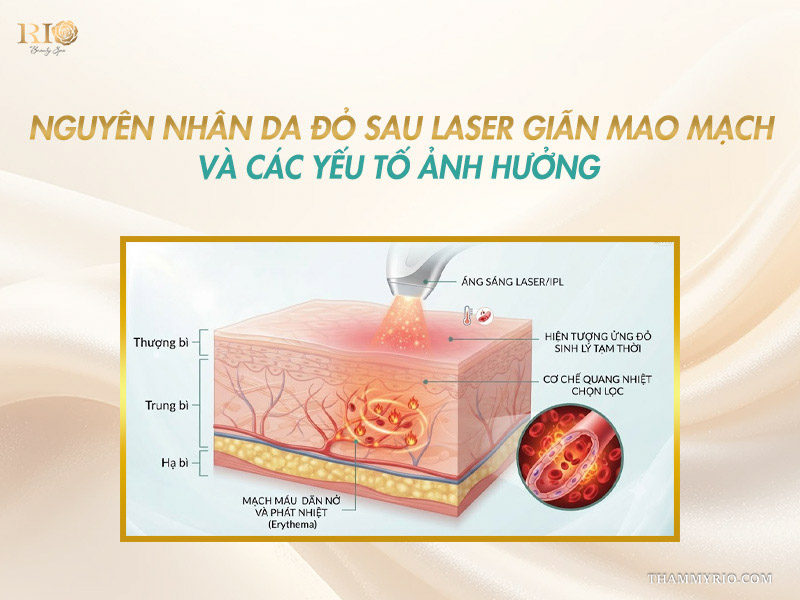 Phân tích nguyên nhân và giải đáp giãn mao mạch sau laser bao lâu hết đỏ dưới góc độ khoa học.