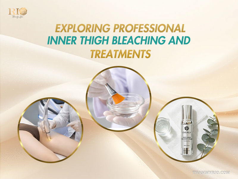 Aesthetic medical methods used for professional inner thigh bleaching