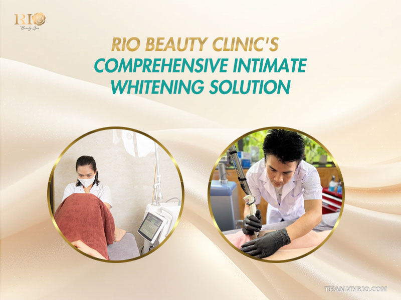 Trained specialists conducting professional laser intimate skin bleaching procedures at Rio Beauty Clinic.