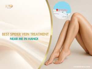 Best spider vein treatment near me in Hanoi with clear map location and smooth leg skin