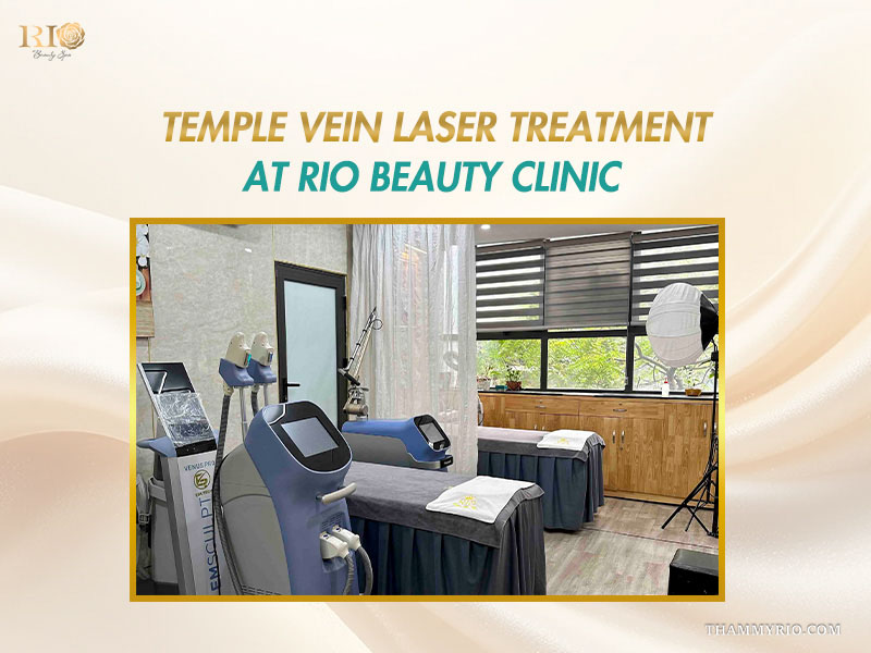 Fully equipped clinical treatment room for non-invasive temple vein treatment at Rio Beauty Clinic