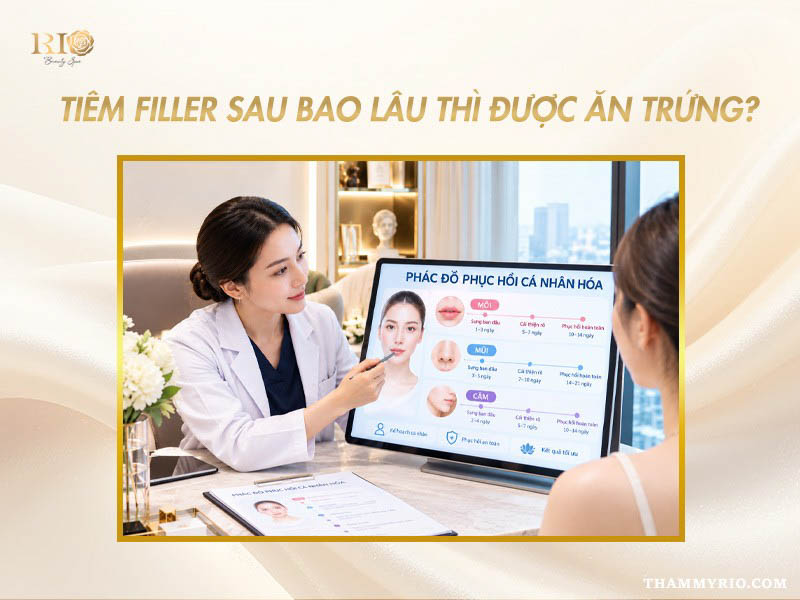 Phác đồ phục hồi cá nhân hóa giúp biết sau tiêm filler ăn trứng được không.