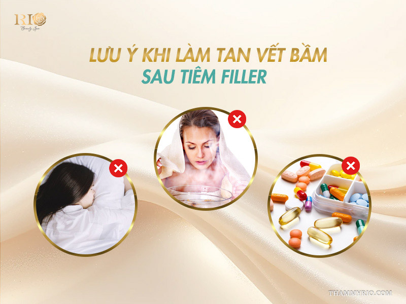 Các lưu ý quan trọng cần tránh để không khiến tiêm môi bị bầm nghiêm trọng hơn.