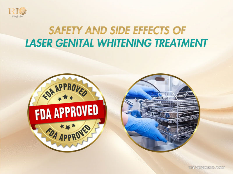 FDA approved laser genital whitening treatment and sterile medical equipment at Rio Beauty Clinic.