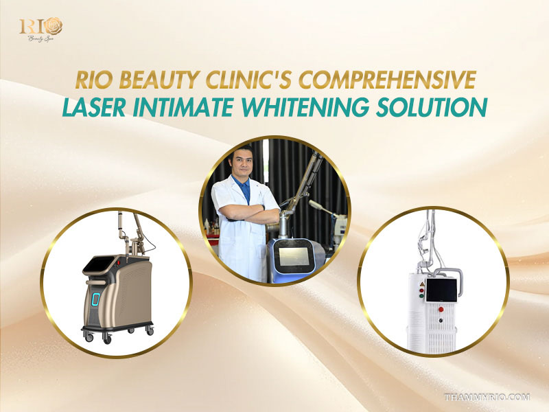 Expert doctor and advanced medical devices for Rio Beauty Clinic comprehensive laser intimate whitening solution.