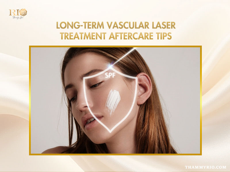 Sunscreen protection as essential long-term vascular laser treatment aftercare for sensitive facial skin