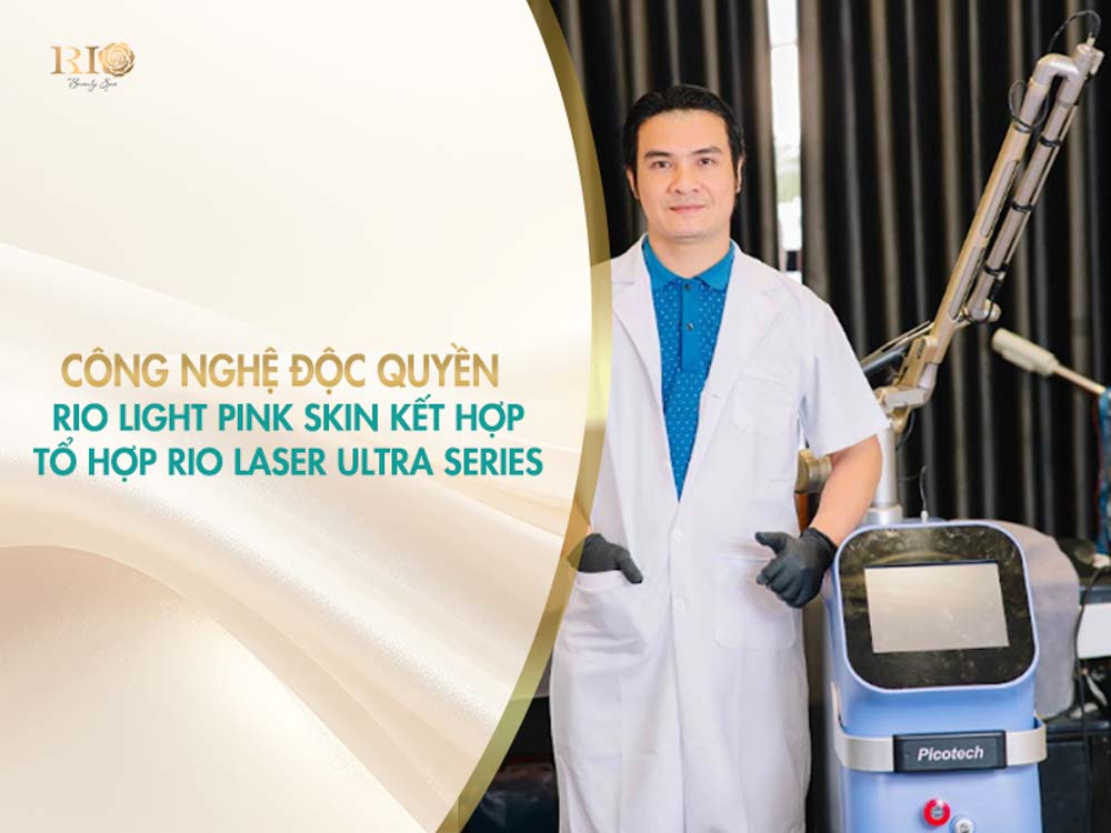 Chuyên gia Thẩm mỹ Rio bên dàn máy Picotech độc quyền hỗ trợ xăm màu da nhũ hoa