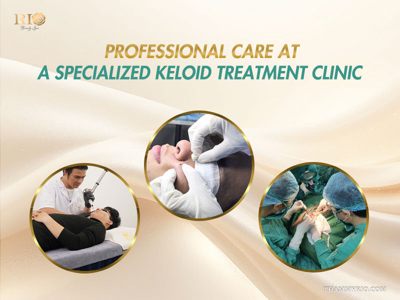 Keloid scar treatment professional care at specialized dermatology clinic