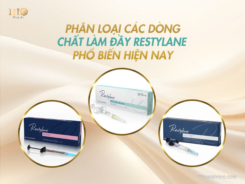 Phân loại các dòng khi tìm hiểu Restylane của nước nào.