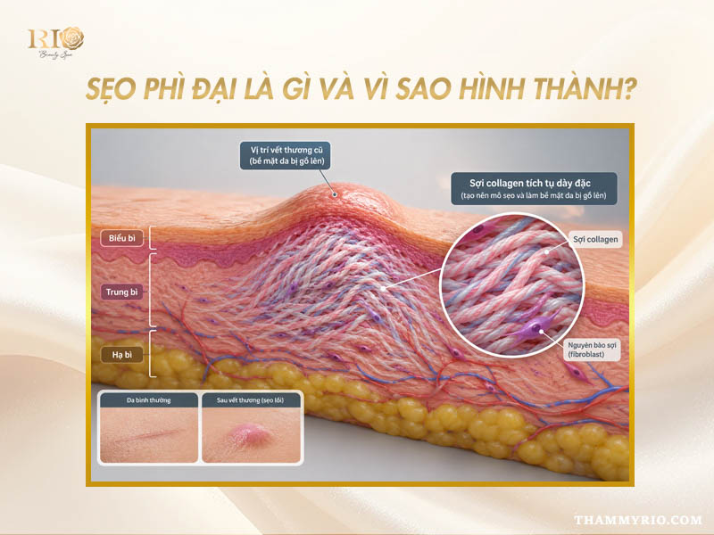 Cấu trúc da và cơ chế trị sẹo phì đại